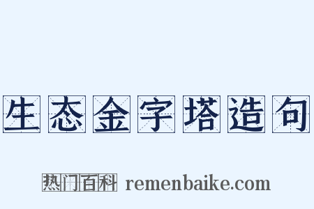 生态金字塔造句是什么意思的图片